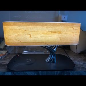 Tree of Light table lamp wireless charger speaker